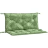 vidaXL Decor* Garden Bench Cushions 2Pcs Leaf Pattern 39.4