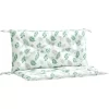 vidaXL Decor* Garden Bench Cushions 2Pcs Leaf Pattern 39.4