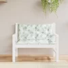 vidaXL Decor* Garden Bench Cushions 2Pcs Leaf Pattern 39.4