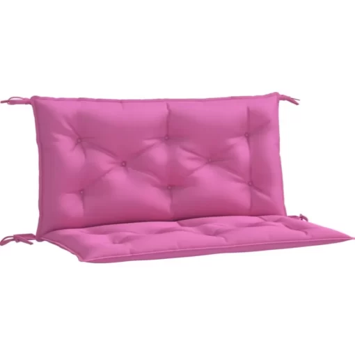 vidaXL Decor* Garden Bench Cushions 2Pcs Pink 39.4"X19.7"X2.8" Fabric