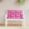 vidaXL Decor* Garden Bench Cushions 2Pcs Pink 39.4