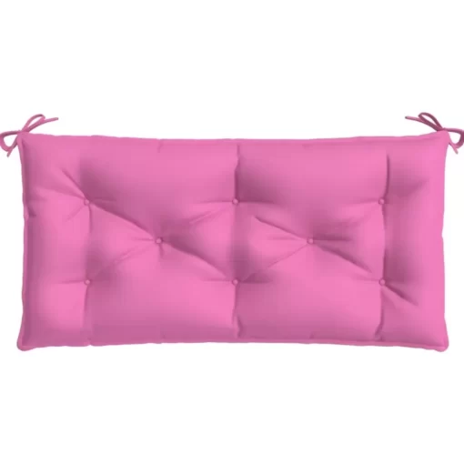 vidaXL Decor* Garden Bench Cushions 2Pcs Pink 39.4"X19.7"X2.8" Fabric