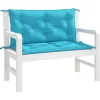 vidaXL Decor* Garden Bench Cushions 2Pcs Turquoise 39.4