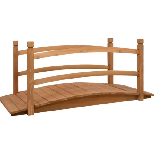 vidaXL Lawn & Garden* Garden Bridge 55.1"X23.6"X23.6" Solid Firwood