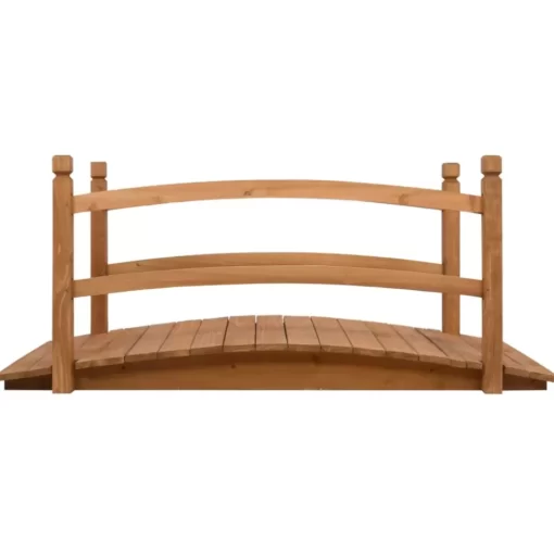 vidaXL Lawn & Garden* Garden Bridge 55.1"X23.6"X23.6" Solid Firwood