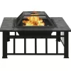 vidaXL Fireplaces* Garden Fire Pit With Poker 31.9