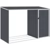 vidaXL Lawn & Garden* Garden Firewood Shed Anthracite 96.5