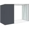 vidaXL Lawn & Garden* Garden Firewood Shed Anthracite 96.5