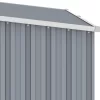 vidaXL Lawn & Garden* Garden Firewood Shed Gray 96.5