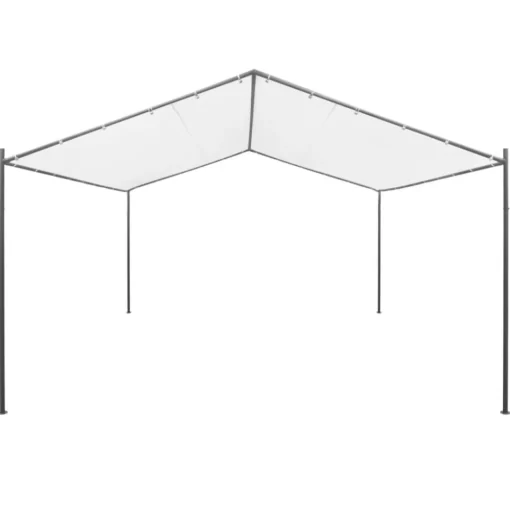 vidaXL Lawn & Garden* Garden Gazebo 157.5"X157.5"X102.4" White 0.6 Oz/Ft²