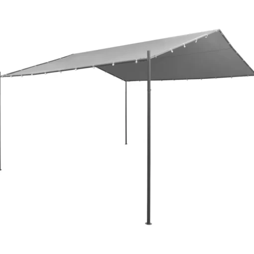 vidaXL Lawn & Garden* Garden Gazebo Steel 157.5"X157.5"X102.4" Anthracite