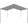 vidaXL Lawn & Garden* Garden Gazebo Steel 157.5