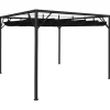 vidaXL Lawn & Garden* Garden Gazebo With Retractable Roof Canopy 9.8'X9.8' Anthracite