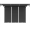 vidaXL Lawn & Garden* Garden Gazebo With Side Curtain 118.1