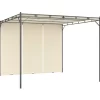 vidaXL Lawn & Garden* Garden Gazebo With Side Curtain 118.1