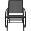 vidaXL Lawn & Garden* Garden Glider Chair Black 24