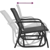 vidaXL Lawn & Garden* Garden Glider Chair Black 24