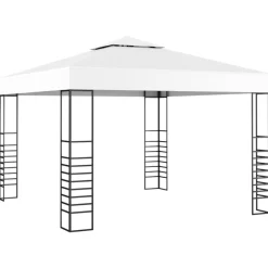 vidaXL Lawn & Garden* Garden Marquee 118.1"X118.1" White