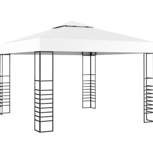 vidaXL Lawn & Garden* Garden Marquee 118.1"X118.1" White