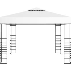 vidaXL Lawn & Garden* Garden Marquee 118.1"X118.1" White