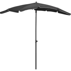 vidaXL Lawn & Garden* Garden Parasol With Pole 78.7"X51.2" Anthracite