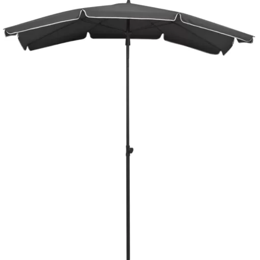 vidaXL Lawn & Garden* Garden Parasol With Pole 78.7"X51.2" Anthracite