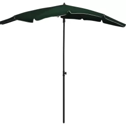 vidaXL Lawn & Garden* Garden Parasol With Pole 78.7"X51.2" Green