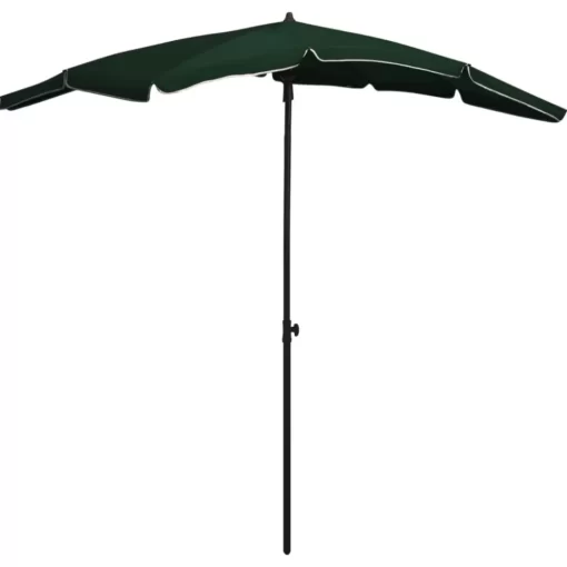 vidaXL Lawn & Garden* Garden Parasol With Pole 78.7"X51.2" Green