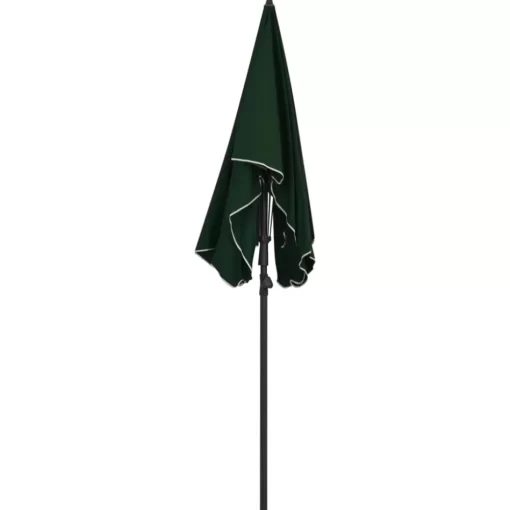 vidaXL Lawn & Garden* Garden Parasol With Pole 78.7"X51.2" Green