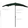 vidaXL Lawn & Garden* Garden Parasol With Pole 78.7