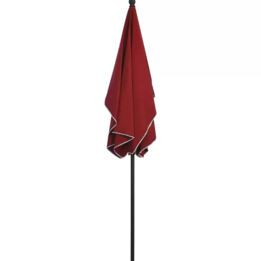 vidaXL Lawn & Garden* Garden Parasol With Pole 82.7"X55.1" Bordeaux Red