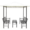 vidaXL Lawn & Garden* Garden Pavilion With Table And Benches 8.2'X4.9'X7.9'