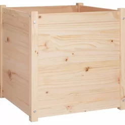 vidaXL Lawn & Garden* Garden Planter 23.6"X23.6"X23.6" Solid Wood Pine