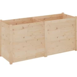 vidaXL Lawn & Garden* Garden Planter 59.1"X19.7"X27.6" Solid Wood Pine