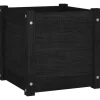 vidaXL Lawn & Garden* Garden Planter Black 15.7