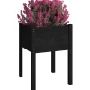 vidaXL Lawn & Garden* Garden Planter Black 19.7