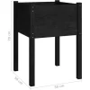 vidaXL Lawn & Garden* Garden Planter Black 19.7