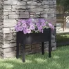 vidaXL Lawn & Garden* Garden Planter Black 27.6