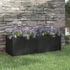 vidaXL Lawn & Garden* Garden Planter Black 59.1