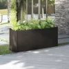 vidaXL Lawn & Garden* Garden Planter Black 59.1