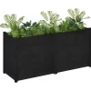 vidaXL Lawn & Garden* Garden Planter Black 59.1