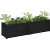 vidaXL Lawn & Garden* Garden Planter Black 78.7