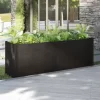 vidaXL Lawn & Garden* Garden Planter Black 78.7