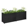 vidaXL Lawn & Garden* Garden Planter Black 78.7