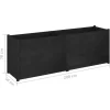 vidaXL Lawn & Garden* Garden Planter Black 78.7