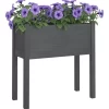 vidaXL Lawn & Garden* Garden Planter Gray 27.6