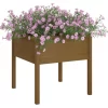 vidaXL Lawn & Garden* Garden Planter Honey Brown 27.6