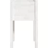 vidaXL Lawn & Garden* Garden Planter White 15.7