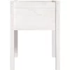 vidaXL Lawn & Garden* Garden Planter White 19.7