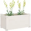 vidaXL Lawn & Garden* Garden Planter White 23.6